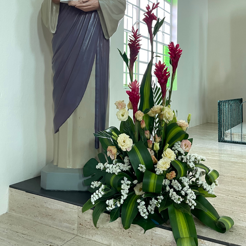Stage floral arrangement Stage floral arrangement