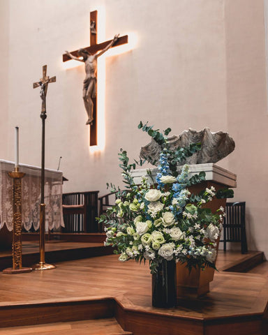 Stage floral arrangement